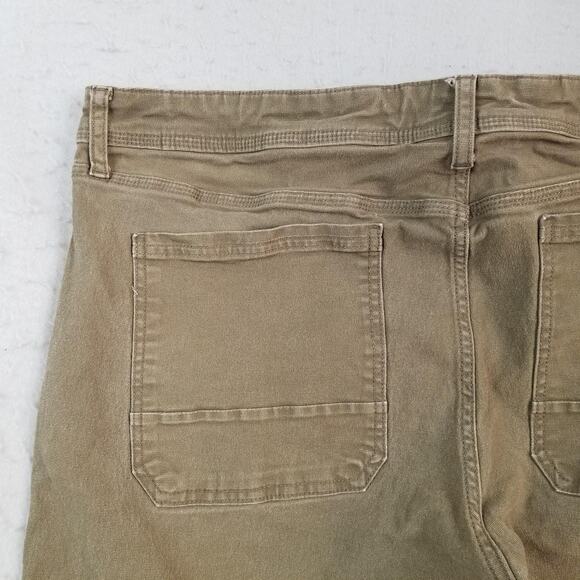 Weatherproof Vintage Pants Mens 40x30 Brown Relaxed Fit Utility Work Zip Pocket - Picture 7 of 13